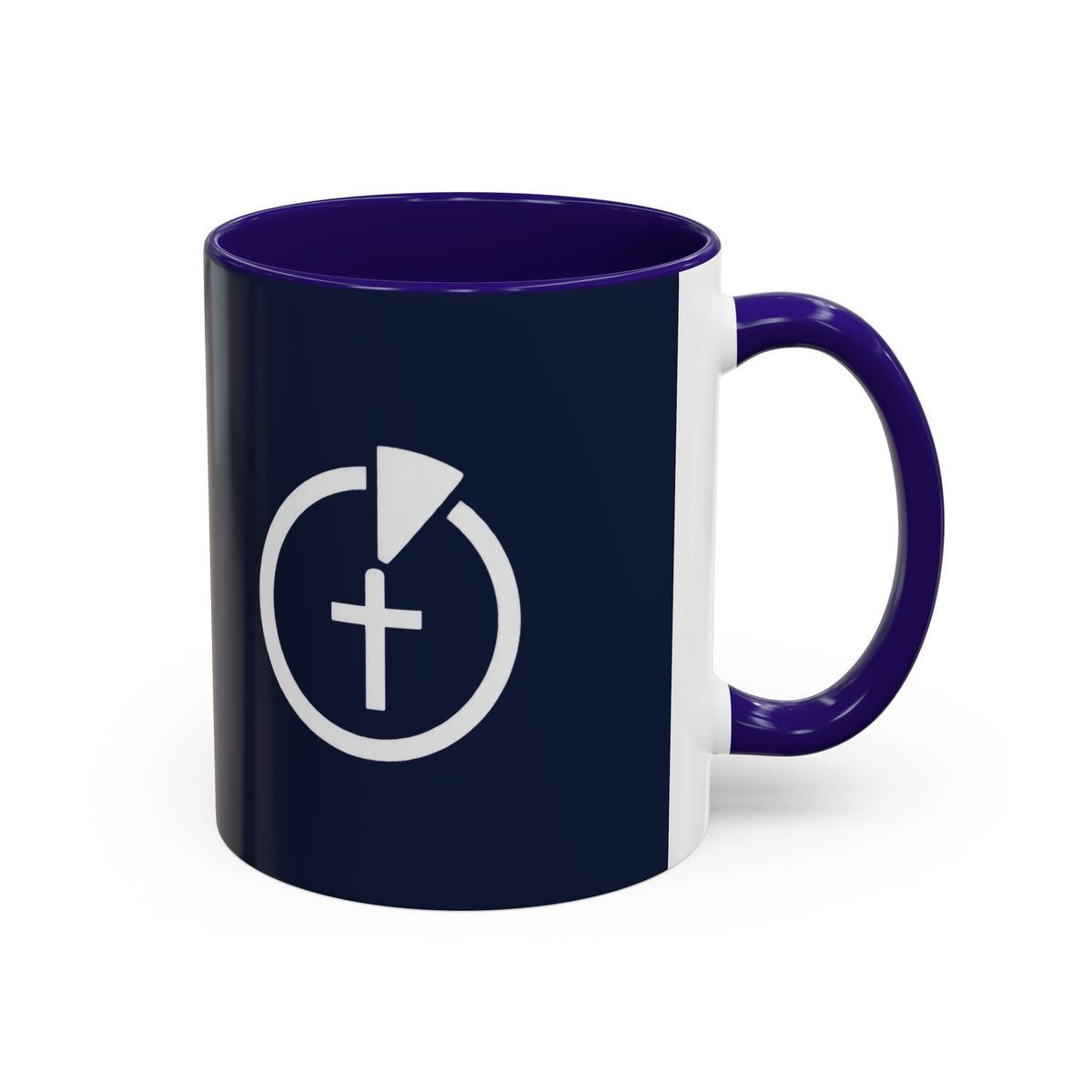 TGIFM Cross Symbol Coffee Mug - Navy