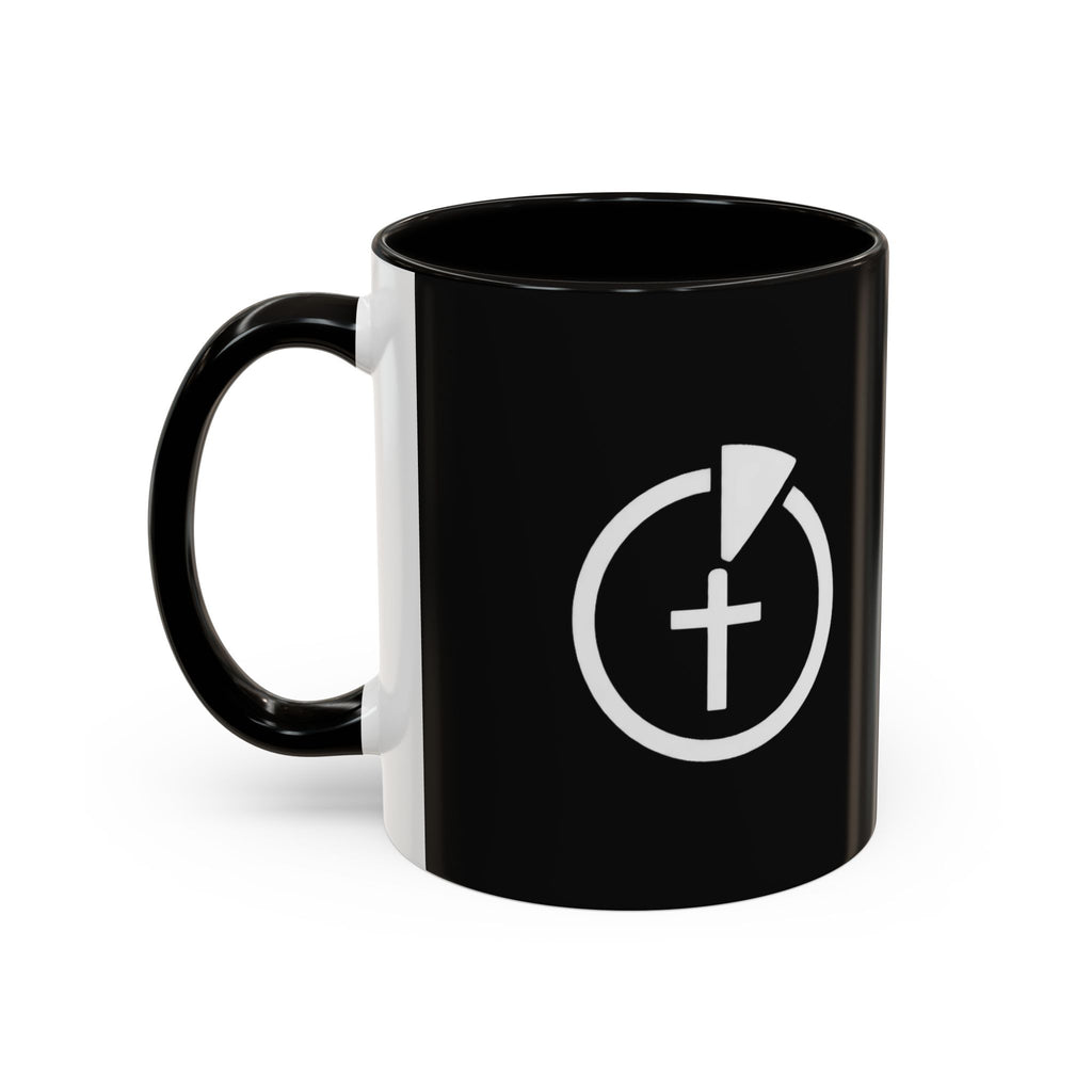 TGIFM Cross Symbol Coffee Mug - Black