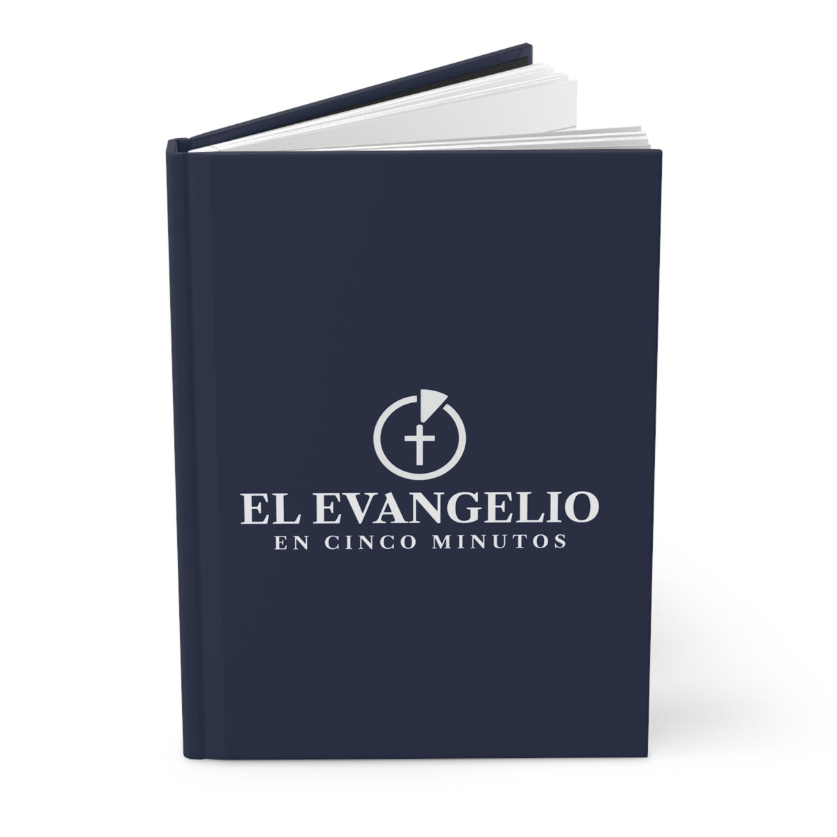 Diario de Tapa Dura El Evangelio en Cinco Minutos - Azul Marino