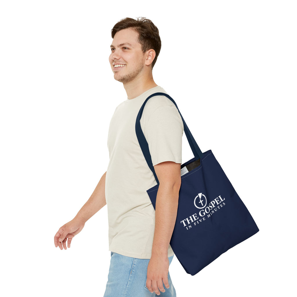 Family Faith Tote - Navy (The Gospel In Five Minutes)