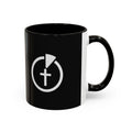 TGIFM Cross Symbol Coffee Mug - Black