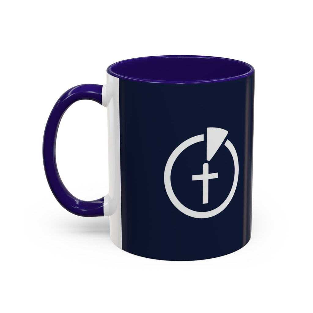 TGIFM Cross Symbol Coffee Mug - Navy