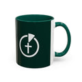TGIFM Cross Symbol Coffee Mug - Deep Green