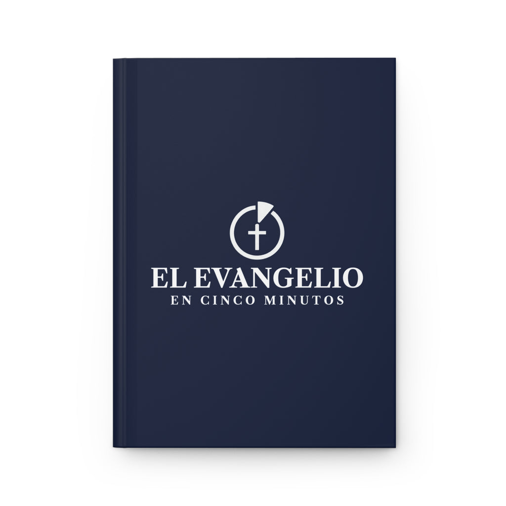 Diario de Tapa Dura El Evangelio en Cinco Minutos - Azul Marino