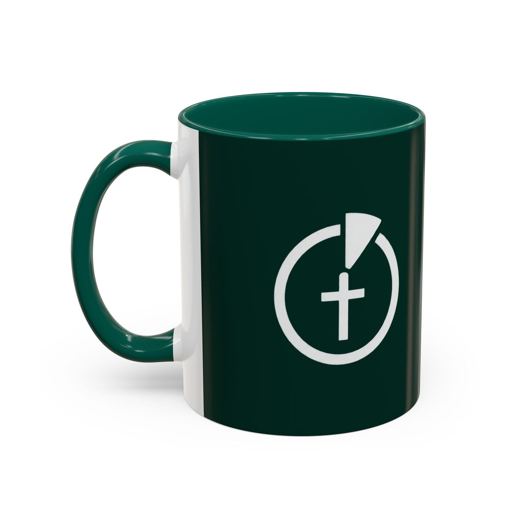 TGIFM Cross Symbol Coffee Mug - Deep Green