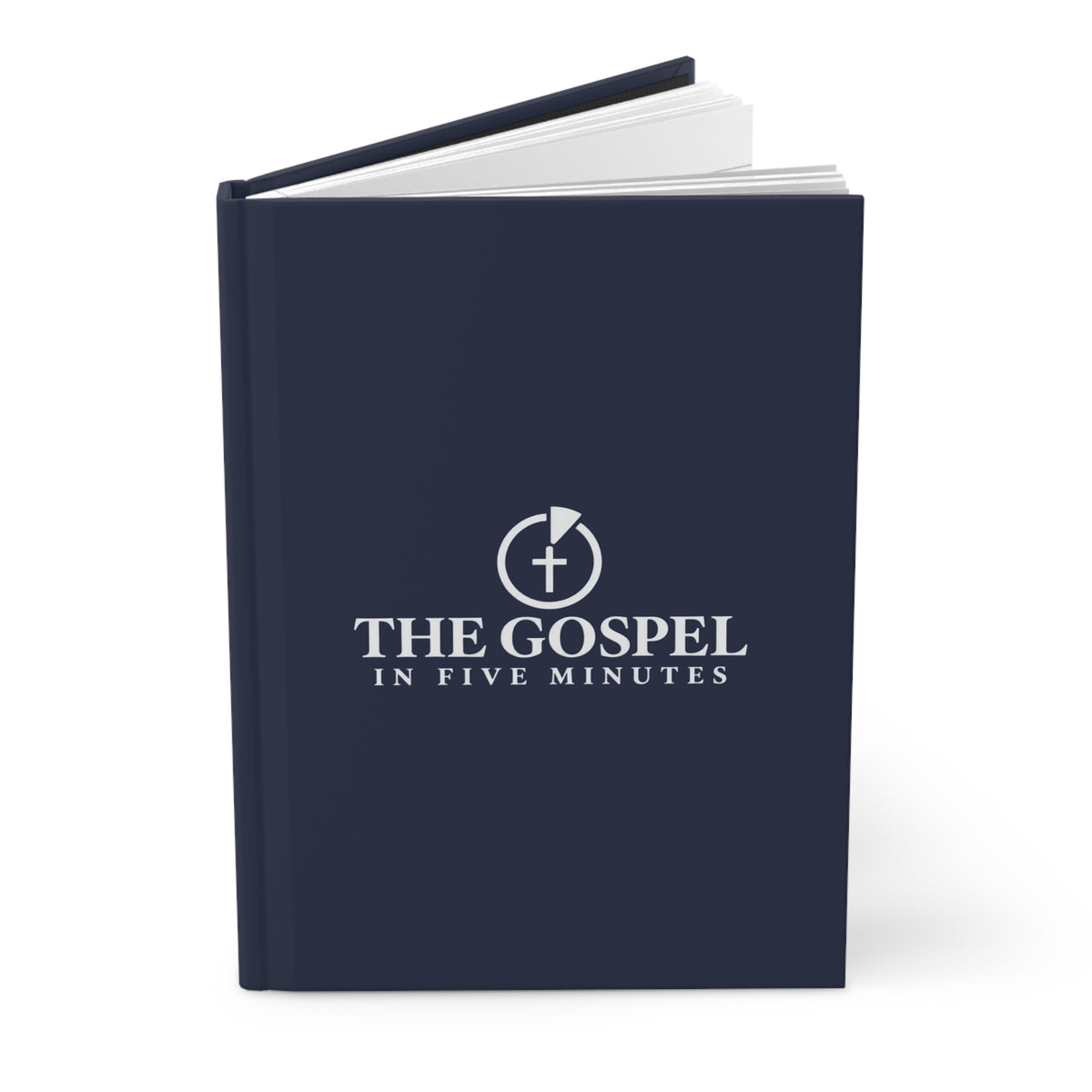 The Gospel In Five Minutes Hardcover Journal - Navy