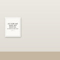 As for Me and My House Printable (Joshua 24:15, KJV) — Digital Download