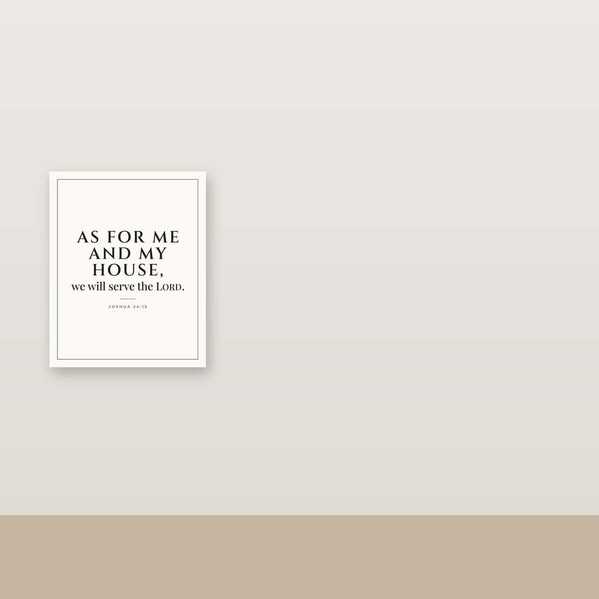 As for Me and My House Printable (Joshua 24:15, KJV) — Digital Download
