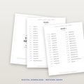 Through the Bible in a Year — Printable Reading Plan (Undated) / La Biblia en un Año