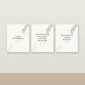 Botanical Watercolor Printable Scripture Art Set of 3 (KJV) — Digital Download