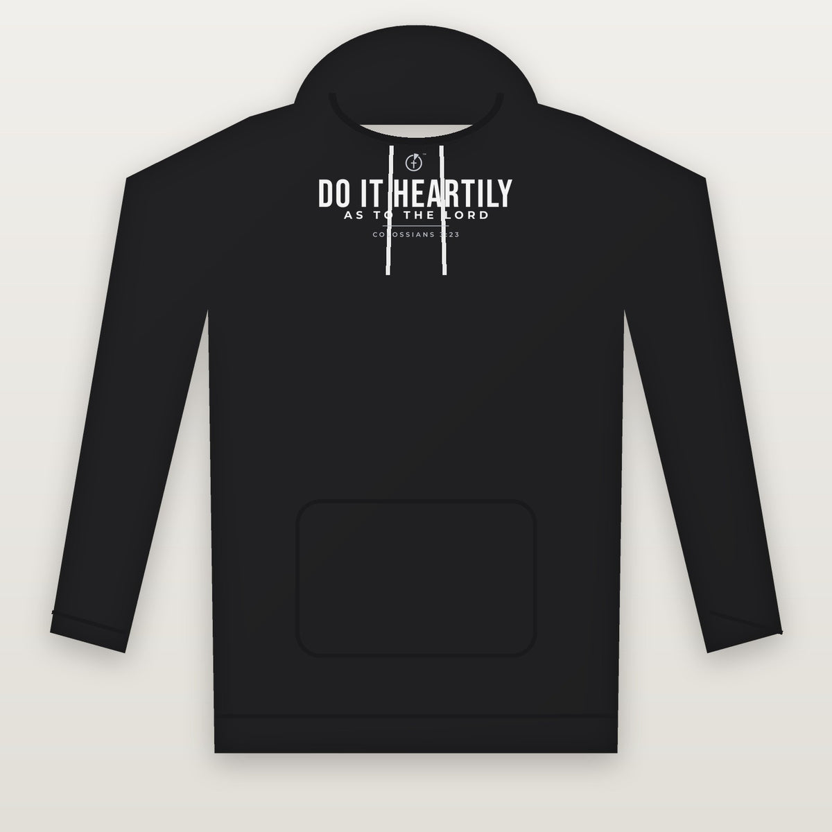 Do It Heartily Champion® Double Dry® Hoodie — Colossians 3:23 (KJV)