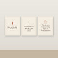 Every Morning Kitchen Scripture Print Set of 3 (KJV) — Unframed