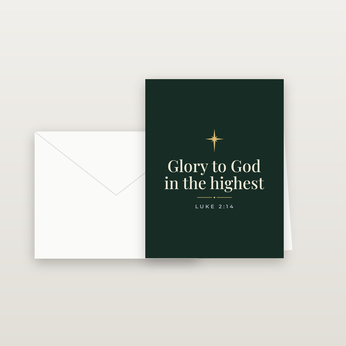 Glory to God in the Highest Christmas Cards (8-Pack) — Luke 2:14 (KJV)