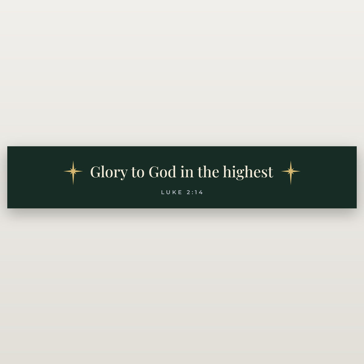 Glory to God in the Highest Christmas Table Runner