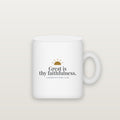 Great Is Thy Faithfulness Mug — Lamentations 3:23 (KJV)
