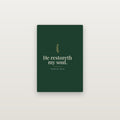 He Restoreth My Soul Hardcover Journal — Psalm 23:3 (KJV)