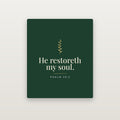 He Restoreth My Soul Sherpa Blanket — Psalm 23:3 (KJV)