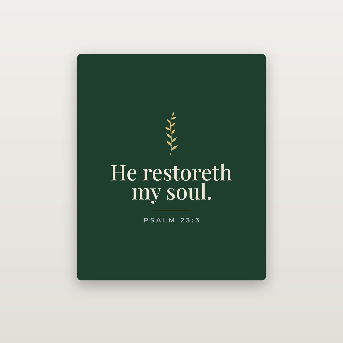 He Restoreth My Soul Sherpa Blanket — Psalm 23:3 (KJV)