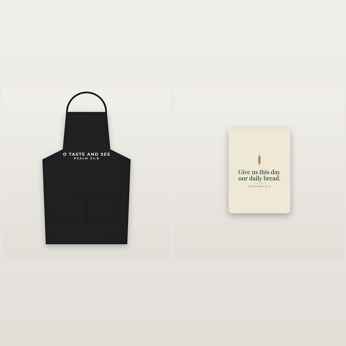 Kitchen Blessing Gift Set — Apron & Glass Cutting Board