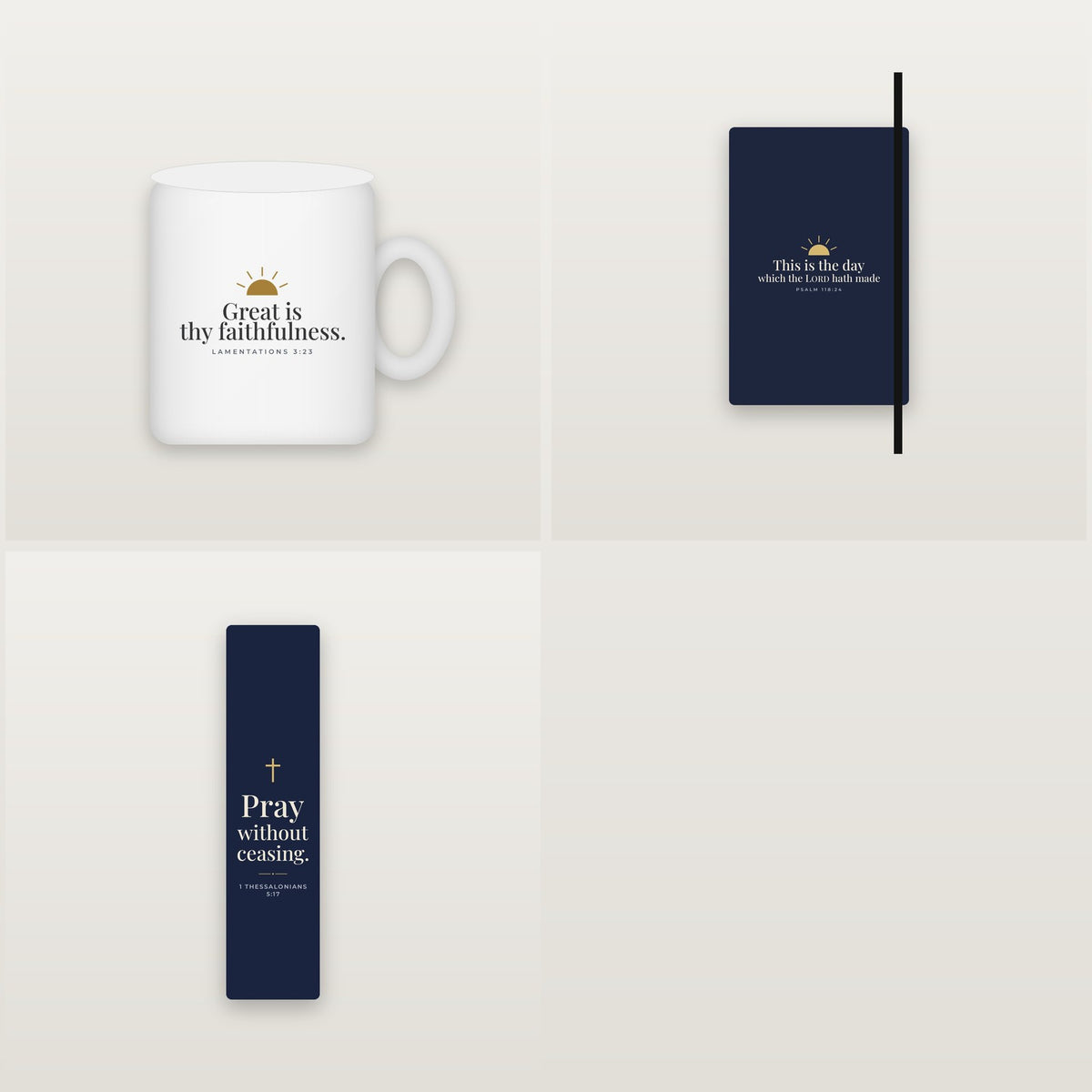 Morning Devotion Gift Set — Mug, Notebook & Bookmark
