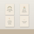 Nursery Moon & Stars Scripture Print Set of 4 (KJV) — Unframed