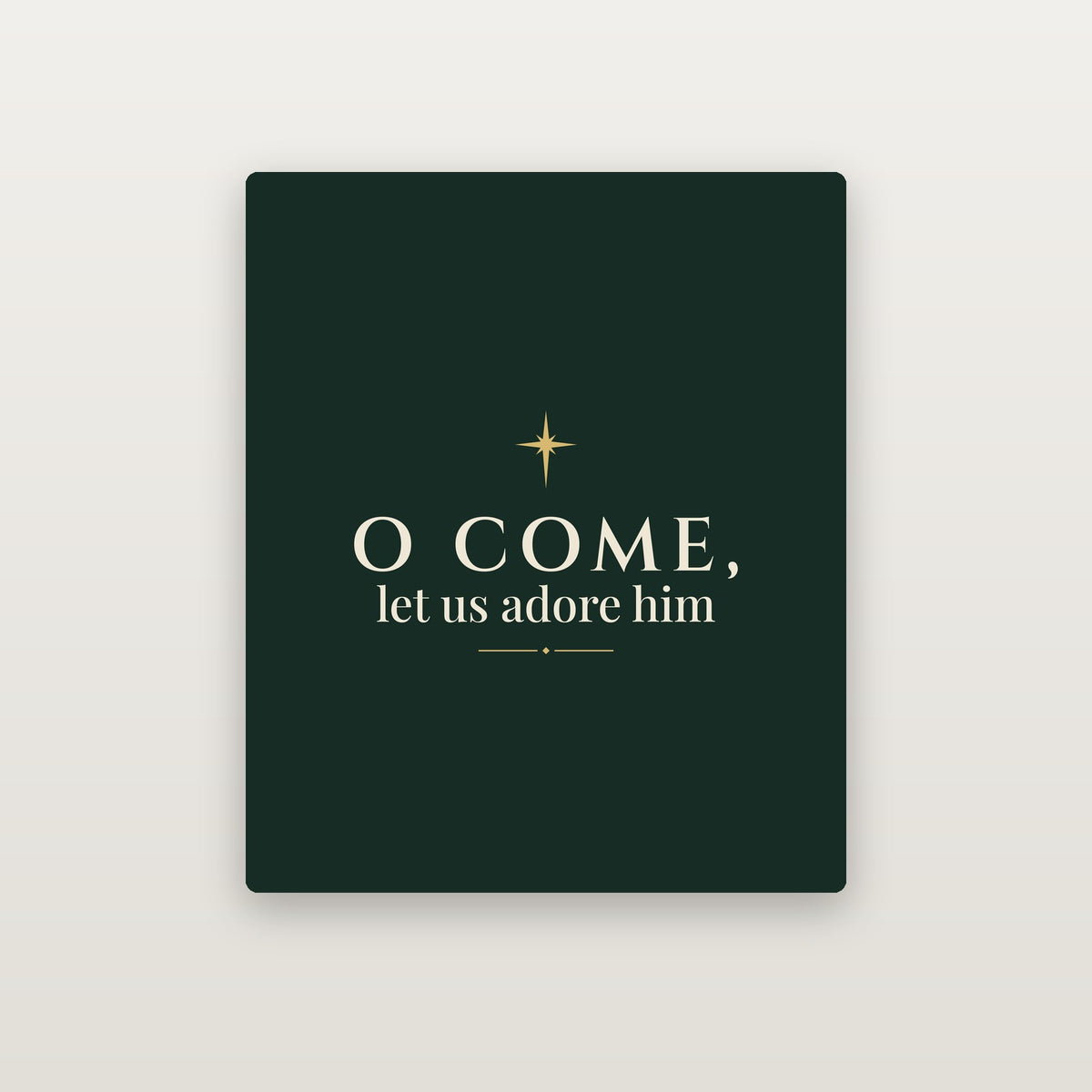O Come, Let Us Adore Him Sherpa Blanket