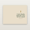 O Give Thanks Placemat Set of 4 — Psalm 107:1 (KJV)