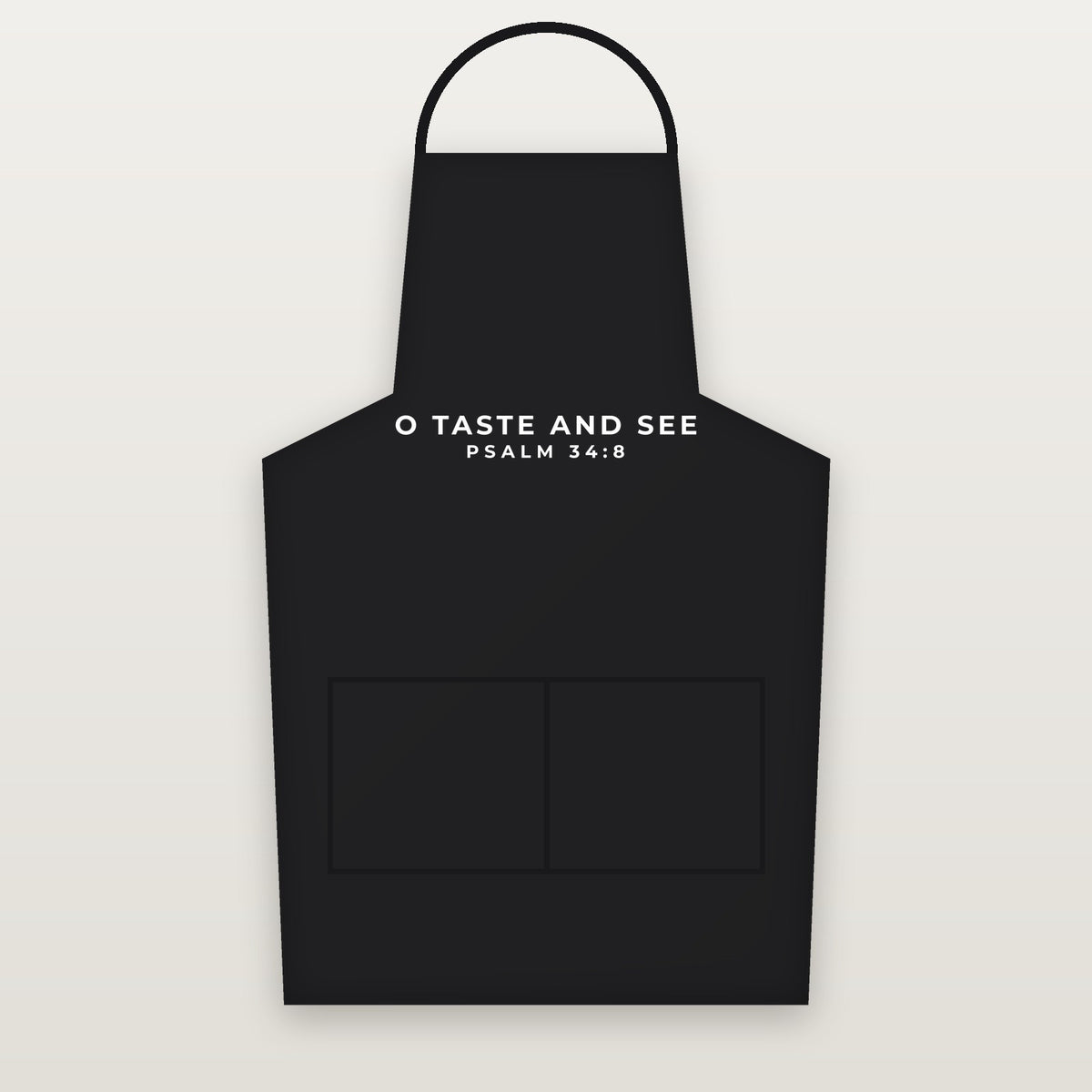 O Taste and See Embroidered Apron — Psalm 34:8