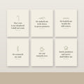 Psalm 23 Gallery Wall Print Set of 6 (KJV) — Unframed 8×10