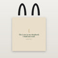 The LORD Is My Shepherd Tote Bag — Psalm 23:1 (KJV)