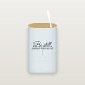Psalm 46:10 Glass Can Tumbler with Lid & Straw (16 oz)