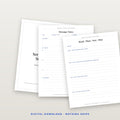 Sermon & Bible Study Notes — Printable Templates / Notas de Estudio