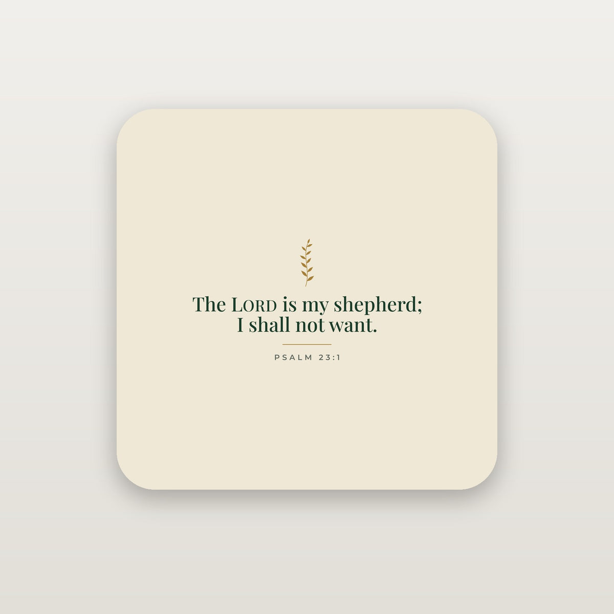 The LORD Is My Shepherd Throw Pillow — Psalm 23:1 (KJV)