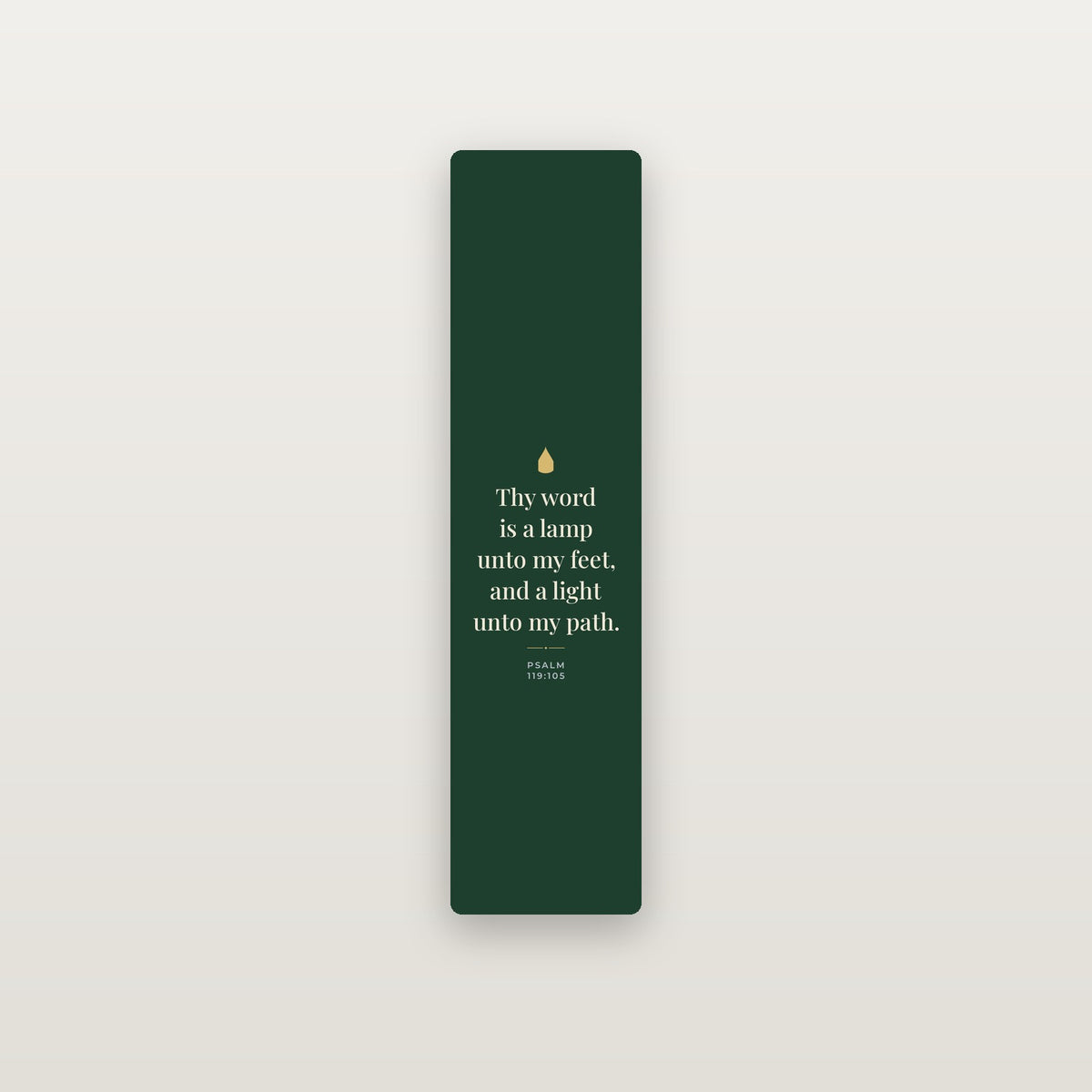 Thy Word Is a Lamp Aluminum Bookmark — Psalm 119:105 (KJV)