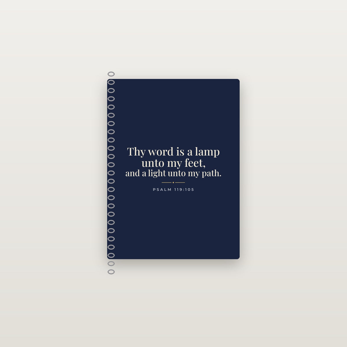 Thy Word Is a Lamp Spiral Journal — Psalm 119:105 (KJV)